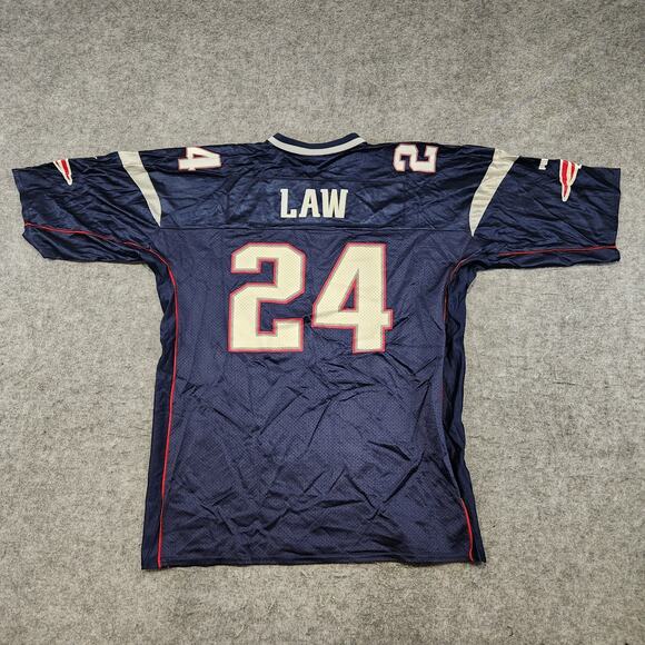 VTG Ty Law New England Patriots Puma Mens XL NFL Football Jersey USA Made - Picture 3 of 13